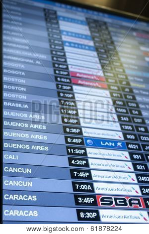 Air Travel Schedule