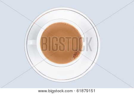 Cup of coffee with milk