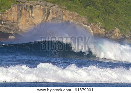 Ocean Waves.lombok Island.indonesia.