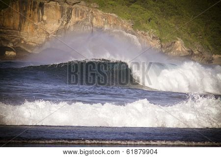 Ocean Waves.lombok Island.indonesia.