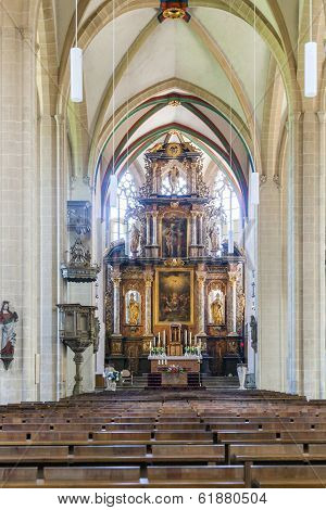 Old Altar From 1697 At Erfurt Cathedral