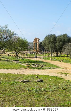 Ancient Greek Temple Of The Dioscuri