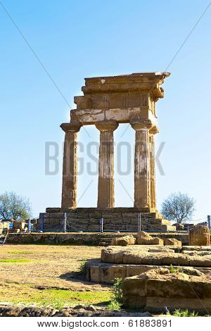 Ancient Greek Temple Of The Dioscuri