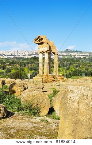 Ancient Greek Temple Of The Dioscuri