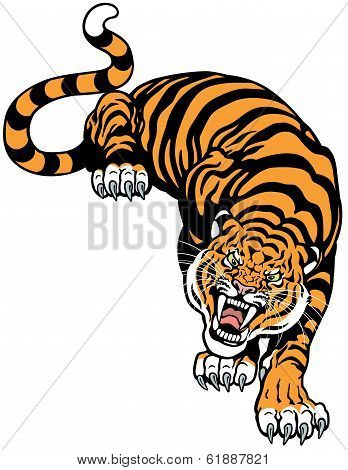 angry tiger