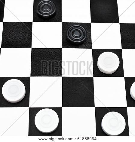 Playing Position On Draughts Board