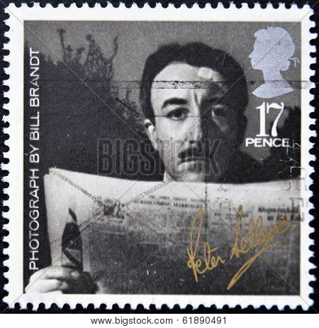 UNITED KINGDOM - CIRCA 1985: A stamp printed in Great Britain shows Peter Sellers