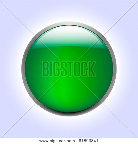 Vector Illustrations Of Glossy Glass Buttons