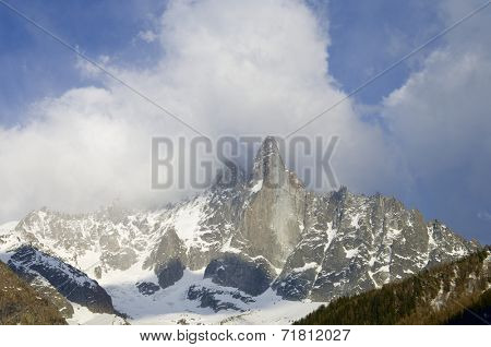 Dru Peak, Aiguilles du Chamonix, Mont Blanc Massif, Alps, Chamonix, France