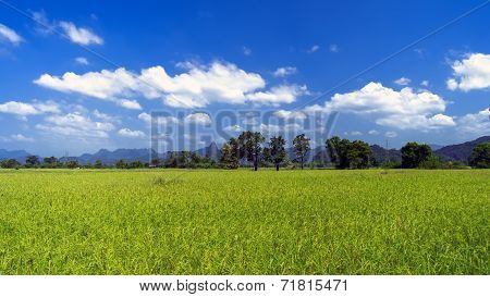 Sky And Hills Laos