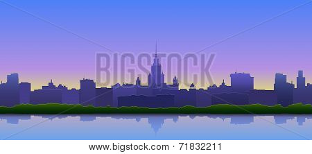 Panoramic view of the city