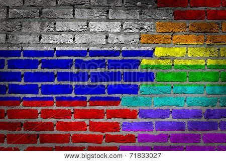 Dark Brick Wall - Lgbt Rights -