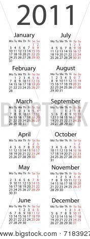 Kalender 2011