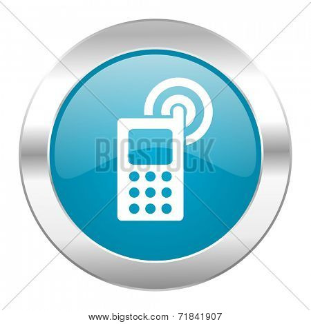 phone internet blue icon