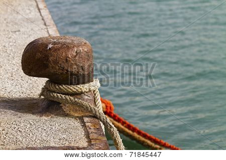Bollard On The Dock