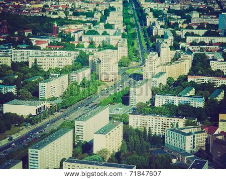 Retro Look Berlin Aerial View