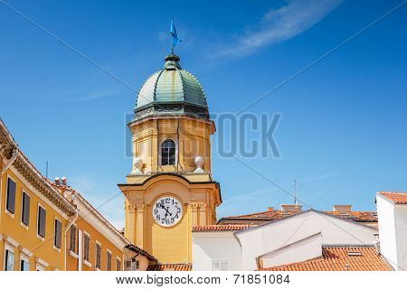 Clock tower in Rijeka, Croatia