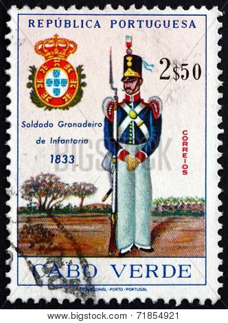 Postage Stamp Cape Verde 1965 Grenadier, 1833