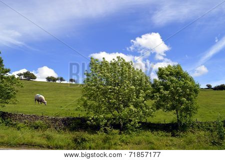 Little Hayfield in Derbyshire, England UK