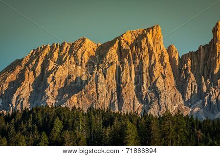 Dolomiti - Latemar At Sunset Light