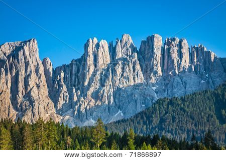 Peak Of Latemar In South Tyrol,dolomite, Italy