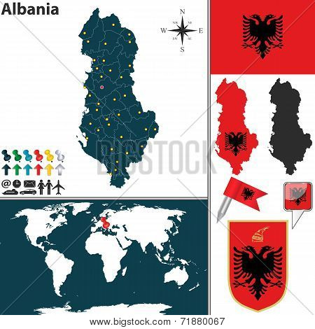 Map Of Albania