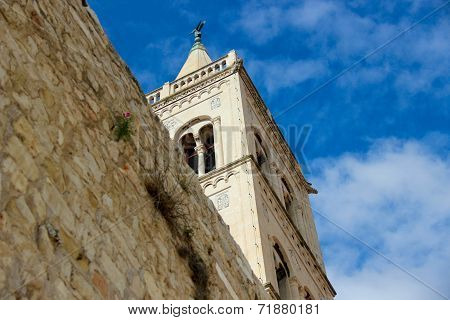 The Tower At The Church Donat In Zadar (croatia)