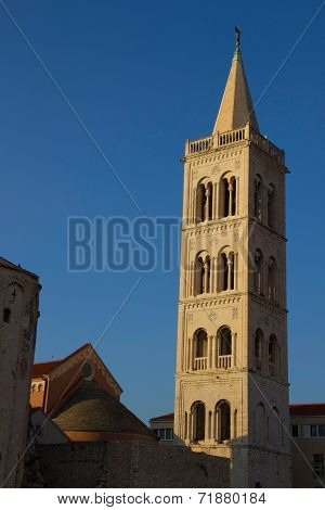 The Tower At The Church Donat In Zadar (croatia)