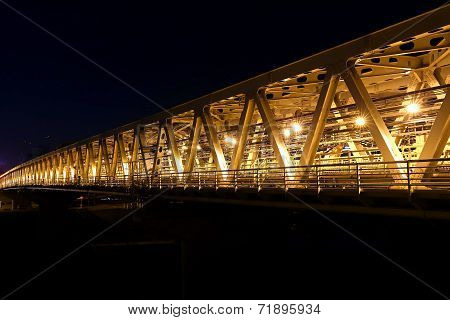 Myakininskaya (mitinskiy) Metro Bridge In Moscow
