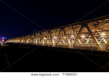 Myakininskaya (mitinskiy) Metro Bridge In Moscow