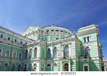 The Mariinsky Opera And Ballet Theater In Saint Petersburg