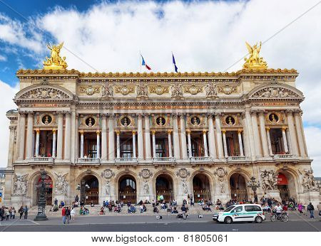 Paris - September 18:palais Or Opera Garnier & The National Academy Of Music In Paris September 18,