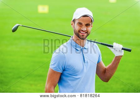 Confident Golfer.