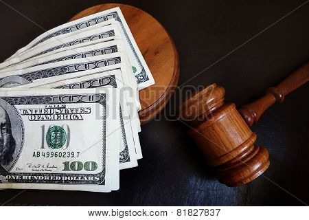 Gavel With Money