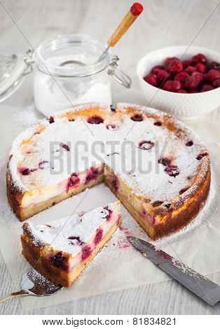 Homemade Cherry Creamcheese Pie