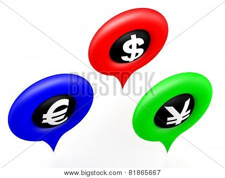 Map Pointers With Money Symbols