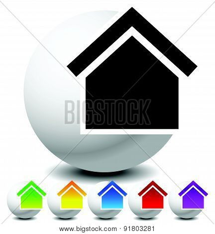 Icon For House, Apartment, Rent, Home, Homepage Concepts.