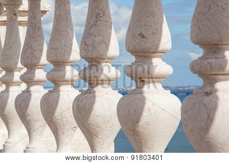 Sao Vicente De Fora Architectural Details In Lisbon, Portugal
