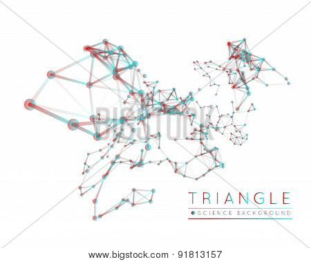 Abstract network connection background