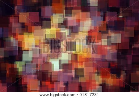 autumn square bokeh
