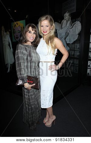 LOS ANGELES - MAY 27:  Kate Linder, Crystal Hunt at the Missing Marilyn Monroe Images Unveiled at the Hollywood Museum on May 27, 2015 in Los Angeles, CA