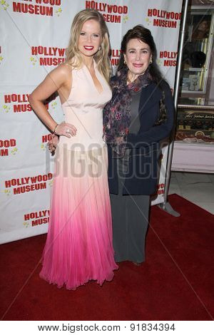 LOS ANGELES - MAY 27:  Crystal Hunt, Donelle Dadigan at the Missing Marilyn Monroe Images Unveiled at the Hollywood Museum  on May 27, 2015 in Los Angeles, CA