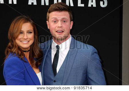 LOS ANGELES - MAY 26:  Hugo Johnstone-Burt, Romy Poulier at the 