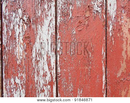 Painted old wooden