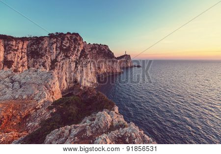 Lefkada town in Greece