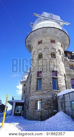 Scene Of Building At Gornergrat Station