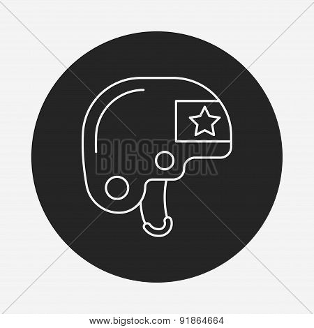 Boxing Headguard Line Icon
