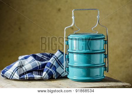 Metal Tiffin Carrier, Thai Food Carrier