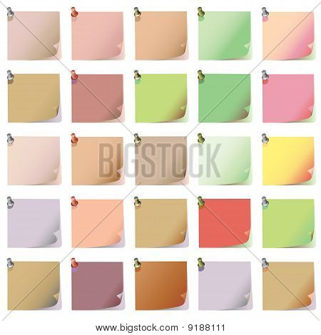 le poster, note paper vector