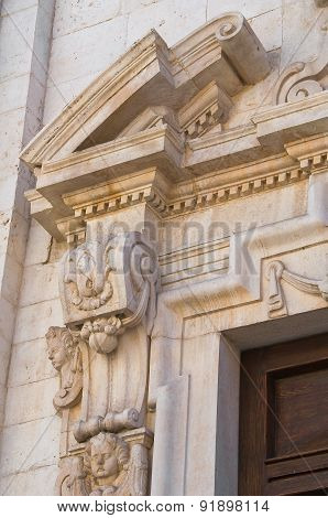 Basilica Church of St. Sepolcro. Barletta. Puglia. Italy.